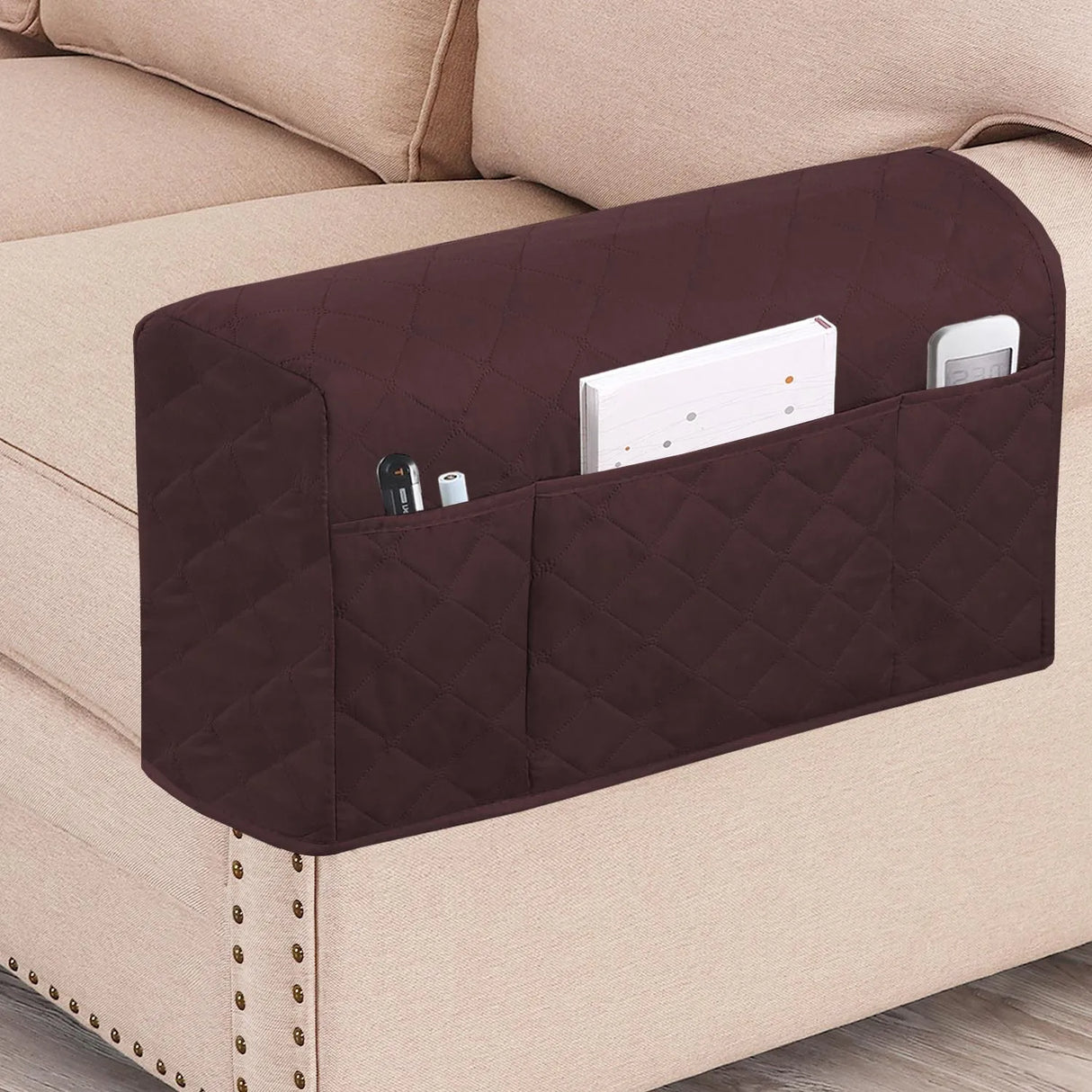 Housse protection accoudoirs fauteuil canapé café