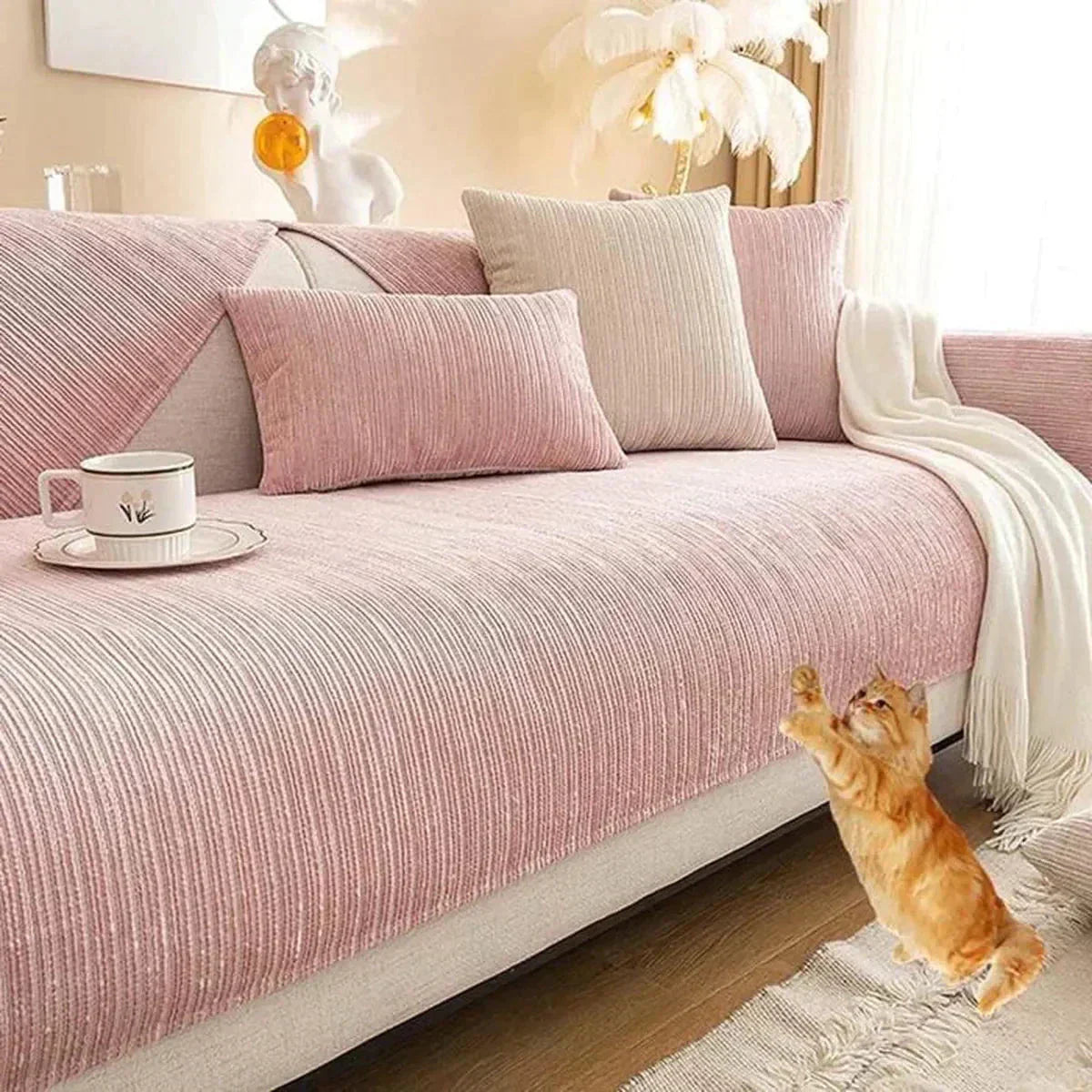 housse de canapé anti griffes de chat