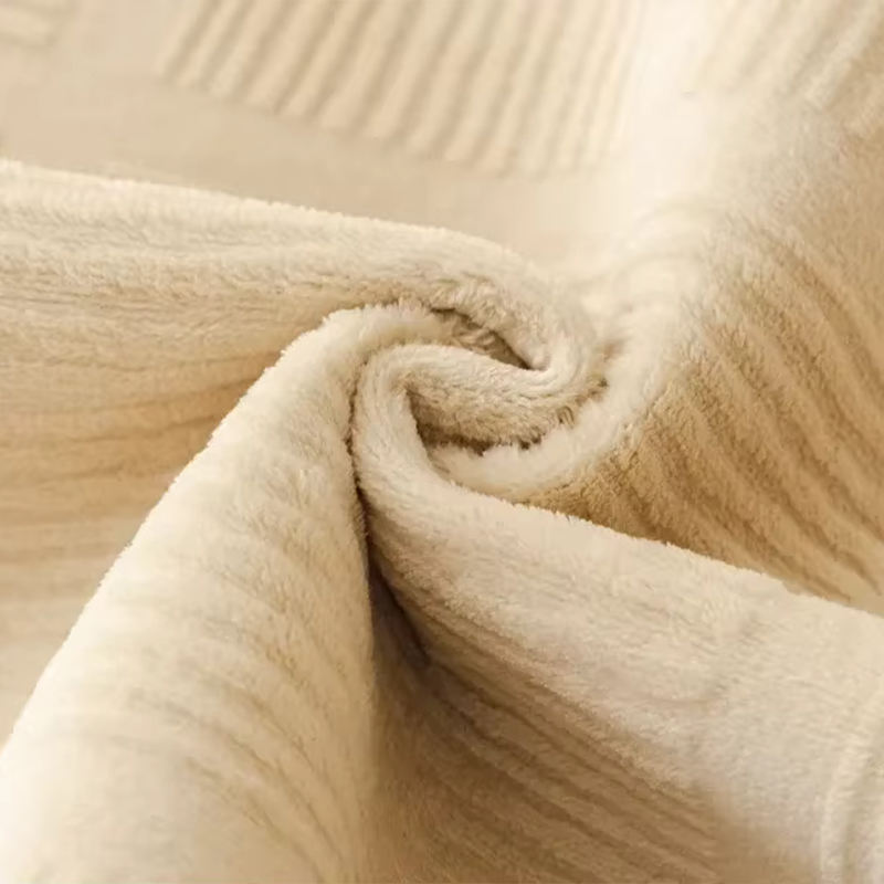 zoom du tissu en marron