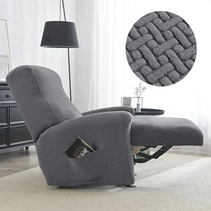 Funda para sillón relax con reposapiés mecánico terciopelo damasco