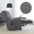 Funda para sillón relax con reposapiés mecánico de terciopelo adamascado