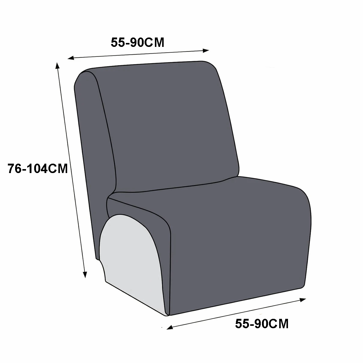 Fundas de terciopelo puro para sofá rinconero reclinable eléctrico