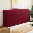 Housse de tête de lit extensibles en microfibres bordeaux