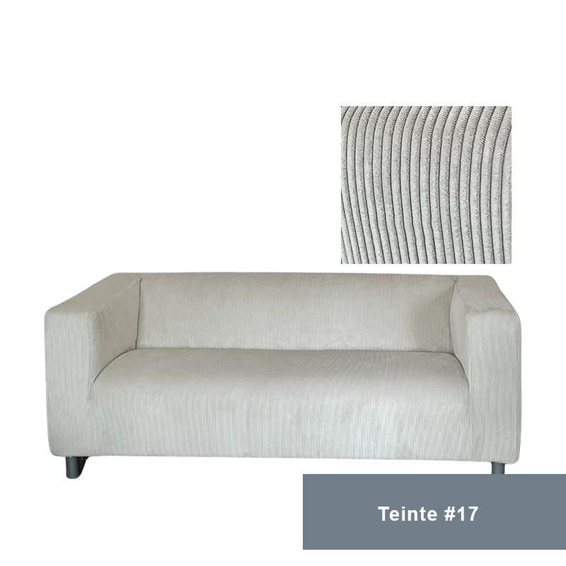 Housse pour canapé IKEA KLIPPAN velours côtelé ivoire
