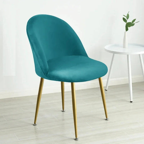 Housse pour chaise Mauricette turquoise