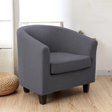 Housse de fauteuil cabriolet damassé gris anthracite