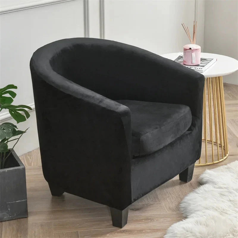 housse de fauteuil cabriolet pur velours noir