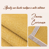 tissu twill denim jaune curcuma