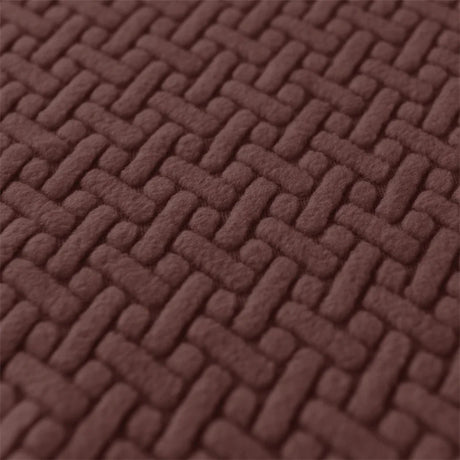 velours damassé marron zoom