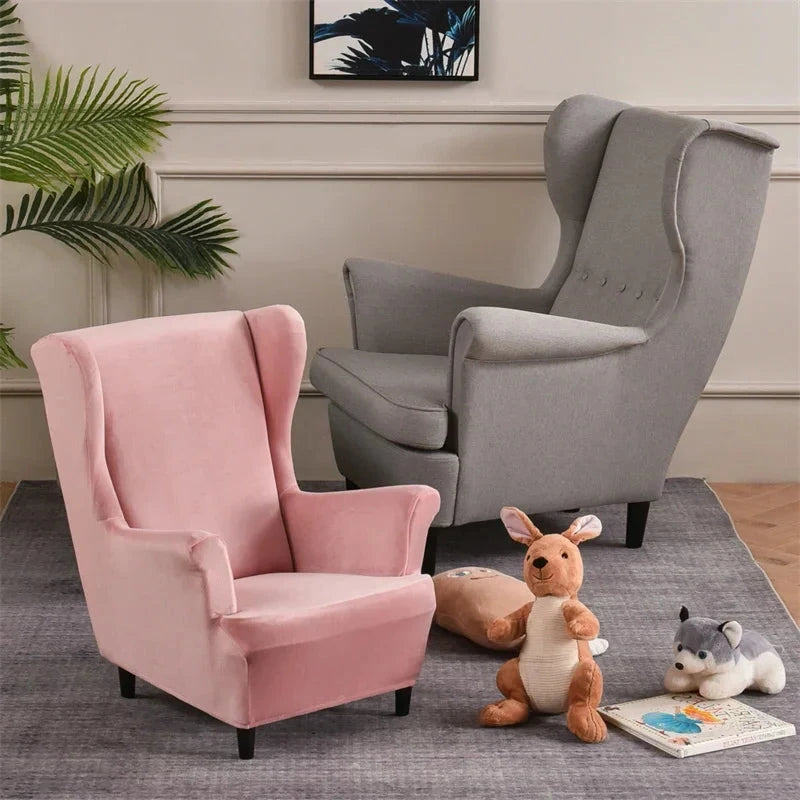 Housse fauteuil enfant IKEA STRANDMON velours rose