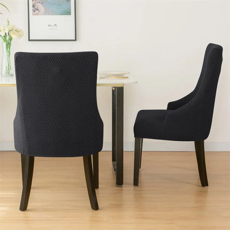 Housse pour chaise royale windsor vue de dos noir