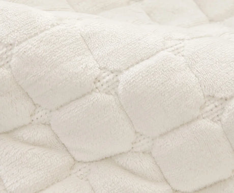 tissu ivoire matelassé