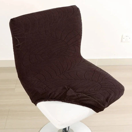 Housse de chaise de bar imperméable hibiscus marron