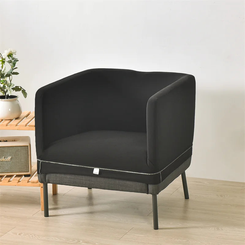 Housse pour fauteuil IKEA EKERÖ noir extensible