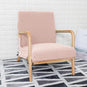 Housse de fauteuil style IKEA EKENÄSET rose