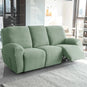 Housse canapé relax 3 places vert matcha velours damassé  