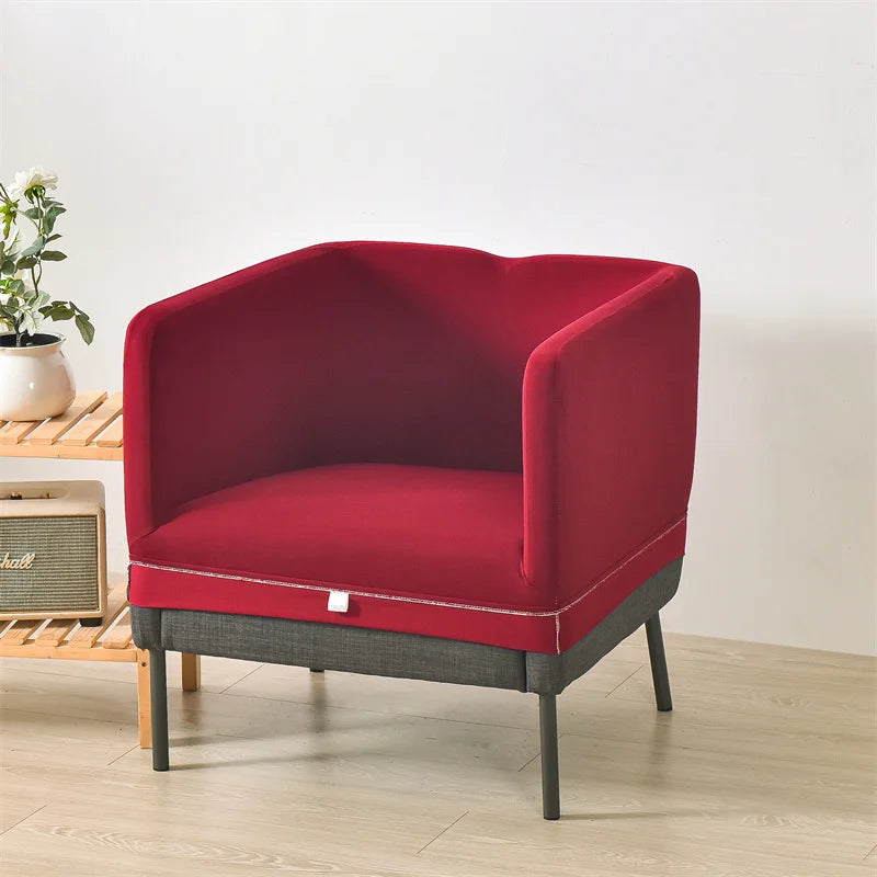 Housse pour fauteuil IKEA EKERÖ bordeaux extensible