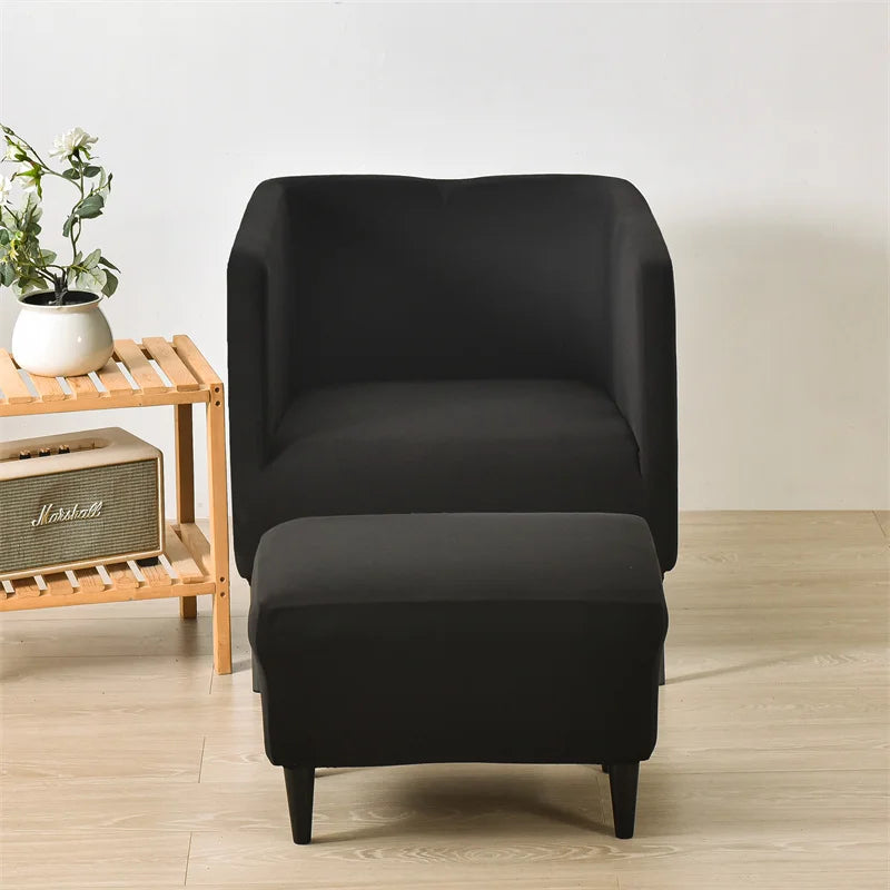 Housse pour fauteuil IKEA EKERÖ noir face