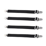 fixateurs universels pour housses de canapé - 4 sangles simples noir