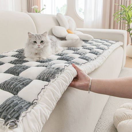 Tapis couvre fauteuil épais, matelassé et antidérapant, anti griffes de chat