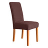 Housse de chaise extensibles damassée marron