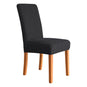 Housse de chaise extensibles damassée noir