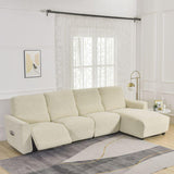 housse pour canapé relax 3 places méridienne beige