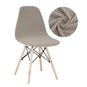 Housses de chaise scandinave velours damassé khaki