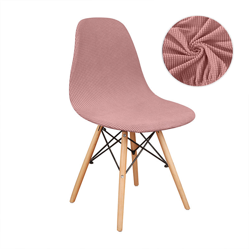 Housses de chaise scandinave velours damassé rose