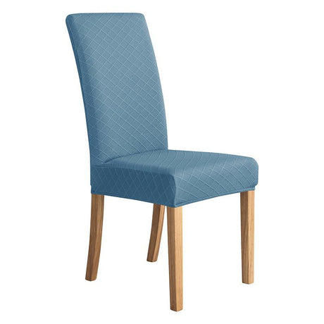 Housses de chaises extensibles lycra losange bleue