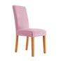 Housses de chaises extensibles pur velours rose