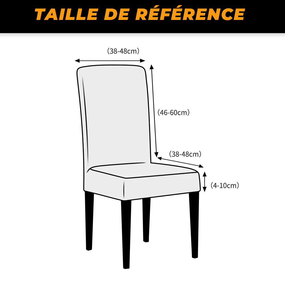 guide des tailles Housses De Chaises Spécial Noel