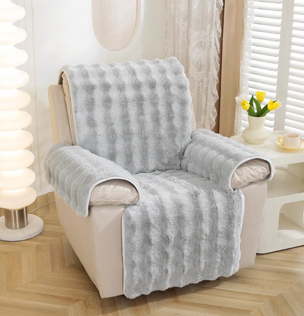 Housses fauteuil relax avec repose-pied Casaharmony grise